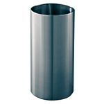 Glaro 1223SA Open Top Wastebasket - 11 Gallon Capacity - 12" Dia. x 23" H - Satin Aluminum