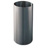 Glaro 1229SA Open Top Wastebasket - 14 Gallon Capacity - 12" Dia. x 29" H - Satin Aluminum