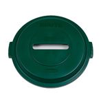 Rubbermaid 1788379 BRUTE Paper Recycling Top for 32 Gallon Brute Containers - Dark Green in Color