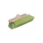 Flo-Thru Dual Surface Wash Brush with Nylex Bristles 10" - Green