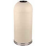 Witt Industries 415DT-AL Open Top Waste Receptacle - 15" Dia. x 35" H - 15 Gallon Capacity - Almond in Color