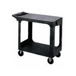 Rubbermaid 4525 Flat Shelf Utility Cart - 43 7/8" L x 25 5/8" W x 33 5/16" H - 500 lb capacity - Black in Color