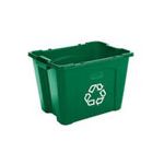 Rubbermaid 5714-73 14 Gallon Recycling Box - 20.75" L x 16" W x 14.75" H - Blue or Green in Color