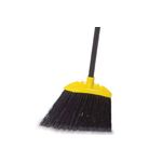 Rubbermaid 6389 Jumbo Smooth Sweep Angle Broom, 1" dia Black Metal Handle, Polypropylene Fill