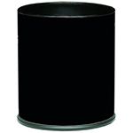 Witt Industries 66BK Executive Round Wastebasket - 4 gallon capacity - 10 1/8" Dia. x 11 5/8" H - Black in Color