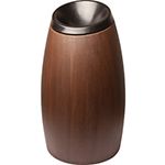 Commercial Zone 756145 Garden Series Seed Funnel Top Waste Receptacle - 15 Gallon Capacity - 21" Dia. x 38" H - Espresso in Color