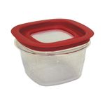 Rubbermaid 7H75TR Premier Small Capacity Storage Container with Lid - 5.06" Sq. x 3.38" H - 2 cup capacity