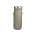 Rubbermaid 8184-88 Ash/Trash Classic Container with Doors - 15 Gallon Capacity - 15.5" Dia. x 38" H - Beige in Color