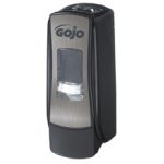 GOJO 8788-06 ADX Foam Soap Dispenser for use with 700 ml ADX refills - Brushed Chrome/Black in Color