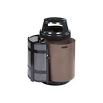 Rubbermaid A38SD Covered Top Side Door Trash Can with Keyed Cam Lock - 38 Gallon Capacity - 24" Dia. x 43" H - Disposal Opening is 6" H x 14.5" W