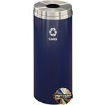 Glaro B1232 "RecyclePro 1" Receptacle with Round Opening - 12 Gallon Capacity - 12" Dia. x 31" H - Assorted Colors