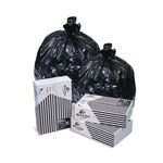 Pitt Plastics B76030K BlackStar Black Trash Bags - 36 x 58 - 55 Gallon Capacity - Extra Heavy Duty - .95 Mil - 100 per case - Flat Pack