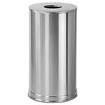 Rubbermaid / United Receptacle CC16SSS Metallic Designer Line Open Top Waste Receptacle - 15 Gallon Capacity - 15" Dia. x 28" H - Satin Stainless Steel