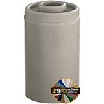 Glaro D2051 Mount Everest Donut Top Ash/Trash Receptacle - 33 Gallon Capacity - 20" Dia. x 35" H - Matching Enamel Cover