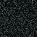 Crown Mats 133 Diamond-Deluxe Heavy-Duty Unbacked Mat for Oily Areas with Grit-Safe - Black in Color