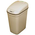 Nine Stars DZT-20-1GY Infrared Touchless Waste Receptacle - 5.2 Gallon Capacity - 14 3/5" L x 10 2/5" W x 20 1/3" H - Gray in Color