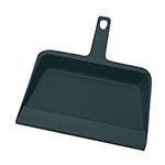 Janisan E201-P12 Flexible Plastic Dustpan 12" x 8" - Black