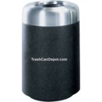 FG1829TSA Two Piece Round Model with Satin Aluminum or Satin Brass Top - 28 Gallon Capacity - 18" Dia. x 29" H - Disposal Opening is 10" Dia.