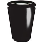 Rubbermaid / United Receptacle FGFGK1824SUBK Milan Collection Tuscan Fiberglass Sand-Top Ash Urn - 18" Dia. x 24" H - Black in color