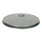 Witt Industries WHD32L Heavy Duty Galvanized Steel Lid for 32 Gallon Galvanized Trash Can WHD32CL - LID ONLY - 21.5" Dia. x 4" H