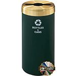 Glaro M1532 "RecyclePro 1" Receptacle with Multi-Purpose Opening - 16 Gallon Capacity - 15" Dia. x 31" H - Assorted Colors