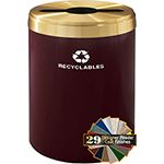 Glaro M2042 "RecyclePro Value" Receptacle with Multi-Purpose Opening - 41 Gallon Capacity - 20" Dia. x 30" H - Assorted Colors