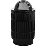 Witt Industries MAS40P-DT Mason Collection Trash Can with Dome Top Lid - 40 Gallon Capacity - 24" Dia. x 44" H - Your choice of color