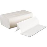 EnviroPaper Recycled Multi-Fold White Towel, 10" x 8.85" - 250 sheets per bundle - 16 bundles per case