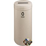 Glaro P1242 "RecyclePro Value" Receptacle with Slot Opening - 15 Gallon Capacity - 12" Dia. x 30" H - Assorted Colors