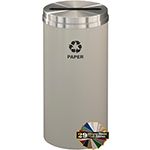 Glaro P1532 "RecyclePro 1" Receptacle with Slot Opening - 16 Gallon Capacity - 15" Dia. x 31" H - Assorted Colors