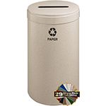 Glaro P1542 "RecyclePro Value" Receptacle with Slot Opening - 23 Gallon Capacity - 15" Dia. x 30" H - Assorted Colors