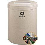 Glaro P2042 "RecyclePro Value" Receptacle with Slot Opening - 41 Gallon Capacity - 20" Dia. x 30" H - Assorted Colors