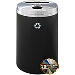 Glaro PC2032 "RecyclePro 2" Receptacle with Paper Slot and Round Opening - 33 Gallon Capacity - 20" Dia. x 31" H - Assorted Colors