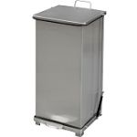 Imprezza QSO24SS Quiet Close Step On Trash Can - 24 Gallon Capacity - 17" D x 17" W x 30 5/8" H - Stainless Steel in Color