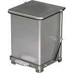 Imprezza QSO7SS Quiet Close Step On Trash Can - 7 Gallon Capacity - 12 1/4" D x 14" W x 17 1/2" H - Stainless Steel in Color