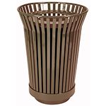 Witt Industries RC2410 River City Waste Receptacle - 24 gallon capacity - 23" Dia. x 32.25" H - Black, Brown or Green