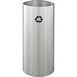 Glaro RO1229SA RecyclePro Wastebasket - 14 Gallon Capacity - 12" Dia. x 29" H - Satin Aluminum