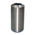 Imprezza RT15SS Raised Open Top Waste Can - 15 Gallon Capacity - 15 3/4" Dia. x 31 5/8" H - Stainless Steel