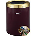 Glaro W2042 "RecyclePro Value" Receptacle with Large Round Opening - 41 Gallon Capacity - 20" Dia. x 30" H - Assorted Colors