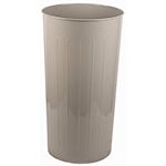 Witt Industries 10 Tall Round Wastebasket - 80 Quart Capacity - 1 Pack of 3 - Black, Slate Or Almond