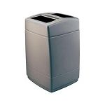 Commercial Zone 732824 - 55-Gallon Square Open Top Trash Can with Two Disposal Openings