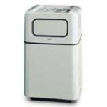 FG2438SQTRDR Two Piece Round Models with Single Disposal Opening and Door - 57 Gallon Capacity - 24" Sq. x 38" H - Disposal Opening is 15" W x 7" H