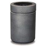 FGC2437T CornerStone Series Open Top Waste Receptacle - 40 Gallon Capacity - 24" Dia. x 37" H  - Disposal Opening is 12" Dia.