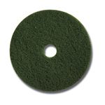 Glit/Microtron 20128 Green Scrubbing Floor Pads - 17" Diameter - 1 case of 5 pads