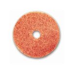 Glit/Microtron 20519 Peach Buffing Floor Pads - 19" Diameter - 1 Case of 5 Pads