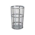 Rubbermaid / United Receptacle SBR52 Galvanized Mesh Street Basket - 48 Gallon Capacity - 24" Top Dia. x 33" H