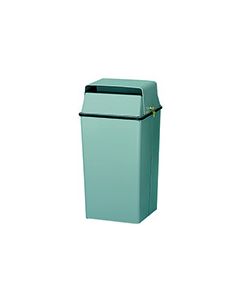 Witt Industries 008L Tumbler Lock Confidential Waste Receptacle - 36 Gallon Capacity - 19" Sq. x 38" H - Almond, Slate and Stainless Steel