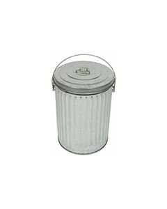Witt Industries 10GPCL Light Duty Galvanized Steel Pail and Lid - 10 Gallon Capacity - 16" Dia. x 18.75" H