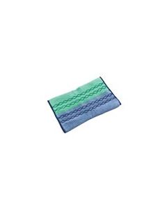 Rubbermaid 1791679 Double-Sided Dust & Wet Mop Plus for Pulse Microfiber Pad - 17.5" L x 12" W x .5" H - Green/Blue in Color