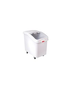 Rubbermaid 3603-88 Slant Front Ingredient Bin with Sliding Lid and 32 oz Scoop - 4 1/8 cu. ft. capacity
